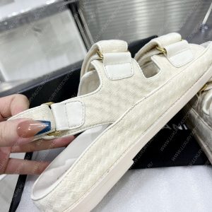 CHANEL SANDALS WHITE G35927 - Image 8