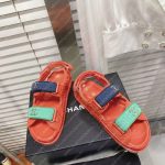 CHANEL SANDALS RED G35927