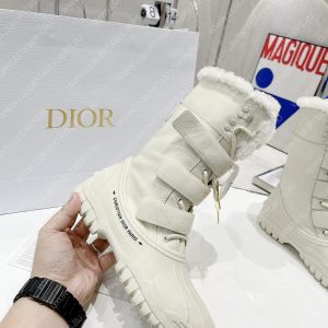 DIOR D-LEADER ANKLE BOOT WHITE KCI733CQC - Image 4