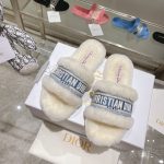 CHRISTIAN DIOR DWAY SLIDE WHITE AND BLUE KCQ551ESK