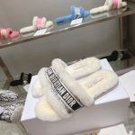 CHRISTIAN DIOR DWAY SLIDE WHITE AND BLACK KCQ551ESK