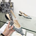 DIOR J'ADIOR SLINGBACK PUMP GREEN AND GREY KCP762BXE