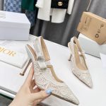 DIOR J'ADIOR SLINGBACK PUMP WHITE KDP945MCM