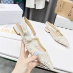 DIOR J'ADIOR SLINGBACK PUMP WHITE KDP944MCM