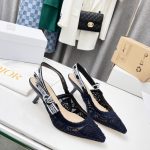 DIOR J'ADIOR SLINGBACK PUMP NAVY BLUE KDP944MCM