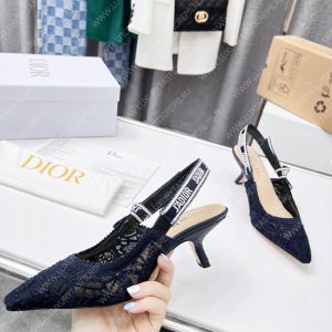 DIOR J'ADIOR SLINGBACK PUMP NAVY BLUE KDP944MCM - Image 6