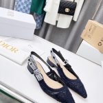 DIOR J'ADIOR SLINGBACK PUMP NAVY BLUE KDP945MCM