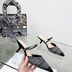 DIOR CAPTURE HEELED MULE BLACK KCP927SRY