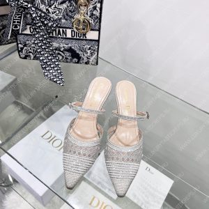 DIOR CAPTURE HEELED MULE GREY KCP927SRY - Image 3