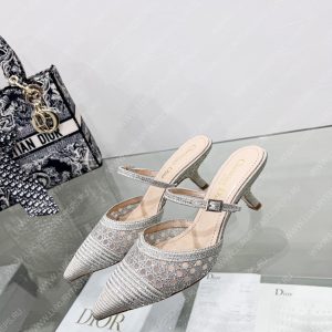 DIOR CAPTURE HEELED MULE GREY KCP927SRY - Image 6