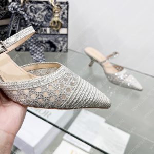 DIOR CAPTURE HEELED MULE GREY KCP927SRY - Image 8