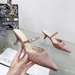 DIOR CAPTURE HEELED MULE PINK KCP927SRY