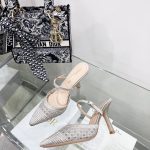 DIOR CAPTURE HEELED MULE GREY KCP927SRY