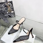DIOR CAPTURE HEELED MULE BLACK KCP927SRY