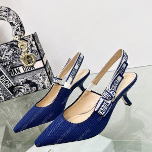 DIOR J'ADIOR SLINGBACK PUMP BLUE KDC201TFL - Image 5