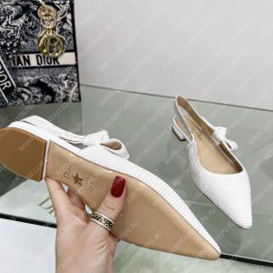 DIOR J'ADIOR SLINGBACK PUMP WHITE KDC201TFL - Image 9