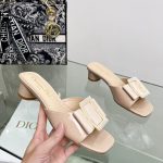 DIOR IDYLLE HEELED SLIDE NUDE KCQ768CST