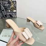 DIOR IDYLLE HEELED SLIDE NUDE KCQ768CST