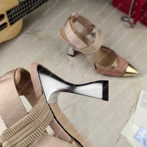 FENDI COLIBRI SLINGBACK PUMPS FAWN 8J8411AN - Image 9