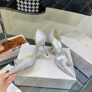 JIMMY CHOO SABINE 85 SILVER WHITE SABINE85 - Image 3