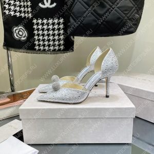 JIMMY CHOO SABINE 85 SILVER WHITE SABINE85 - Image 6