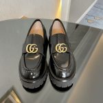 GUCCI LOAFER WITH INTERLOCKING G BLACK ‎577236