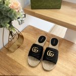 GUCCI PILAR GG MATELASSE SLIDE BLACK 646169