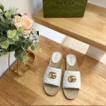 GUCCI PILAR GG MATELASSE SLIDE WHITE 646169