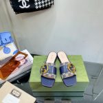 GUCCI DOUBLE G SLIDE BLUE 646169