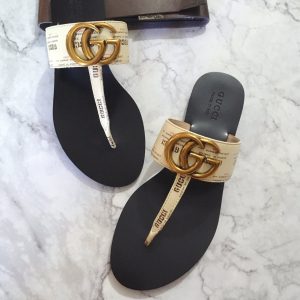 GUCCI MARMONT LEATHER SANDAL WHITE ‎612138 - Image 7