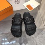 HERMES EXTRA SANDAL BLACK H222153Z