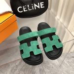 HERMES CHYPRE SANDAL GREEN H222153Z