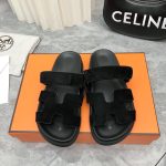 HERMES CHYPRE SANDAL BLACK H222153Z