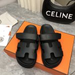 HERMES CHYPRE SANDAL BLACK H222153Z