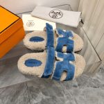 HERMES CHYPRE SANDAL BLUE H222153Z