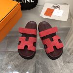 HERMES CHYPRE SANDAL RED H222153Z