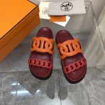HERMES EXTRA SANDAL ORANGE AND RED H222153Z