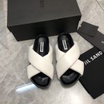 JIL SANDER PADDED SLIDES BLACK AND ⁬WHITE J15WP0043