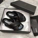 JIL SANDER PADDED SLIDES BLACK J15WP0043