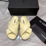 JIL SANDER PADDED SLIDES YELLOW J15WP0043