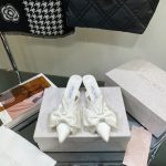 JIMMY CHOO FLACA MULE 50 WHITE FLACAMULE50AJV