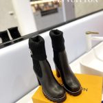 LOUIS VUITTON FAME PLATFORM ANKLE BOOT BLACK 1AABK2
