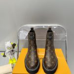 LOUIS VUITTON BEAUBOURG ANKLE BOOT CACAO 1A8949