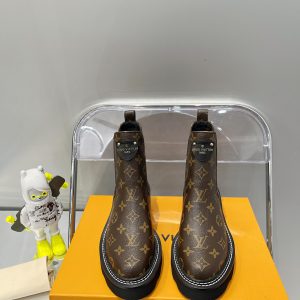 Louis Vuitton LV Beaubourg Ankle Boot Cacao. Size 39.5