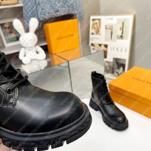 LOUIS VUITTON FLORAL ANKLE BOOTS BLACK 1A9HAC - Image 8