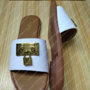 LOUIS VUITTON LOCK IT MULE WHITE AND BEIGE 1AAOVL - Image 4