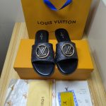 LOUIS VUITTON MULE PLATE LOCK IT NOIR 1A64MN