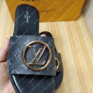 LOUIS VUITTON MULE PLATE LOCK IT NOIR 1A64MN - Image 5