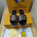 LOUIS VUITTON MULE PLATE LOCK IT COCOA BROWN 1A64MN