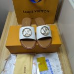 LOUIS VUITTON MULE PLATE LOCK IT WHITE AND BEIGE 1A64MN